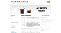 Desktop Screenshot of orlandopodiumrental.com